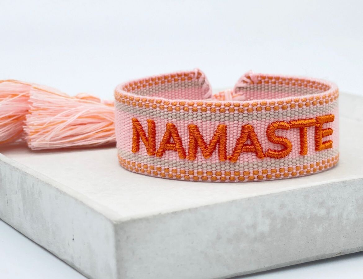 CANVAS Armband "NAMASTE"