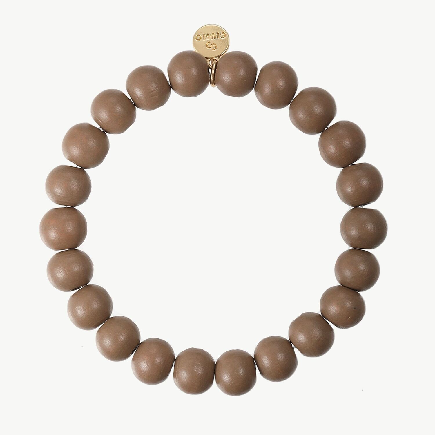 Elastisches Armband  in beigebraun