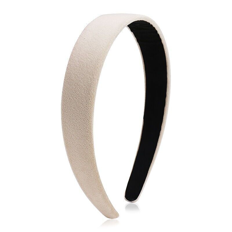 Haarreifen Samt beige