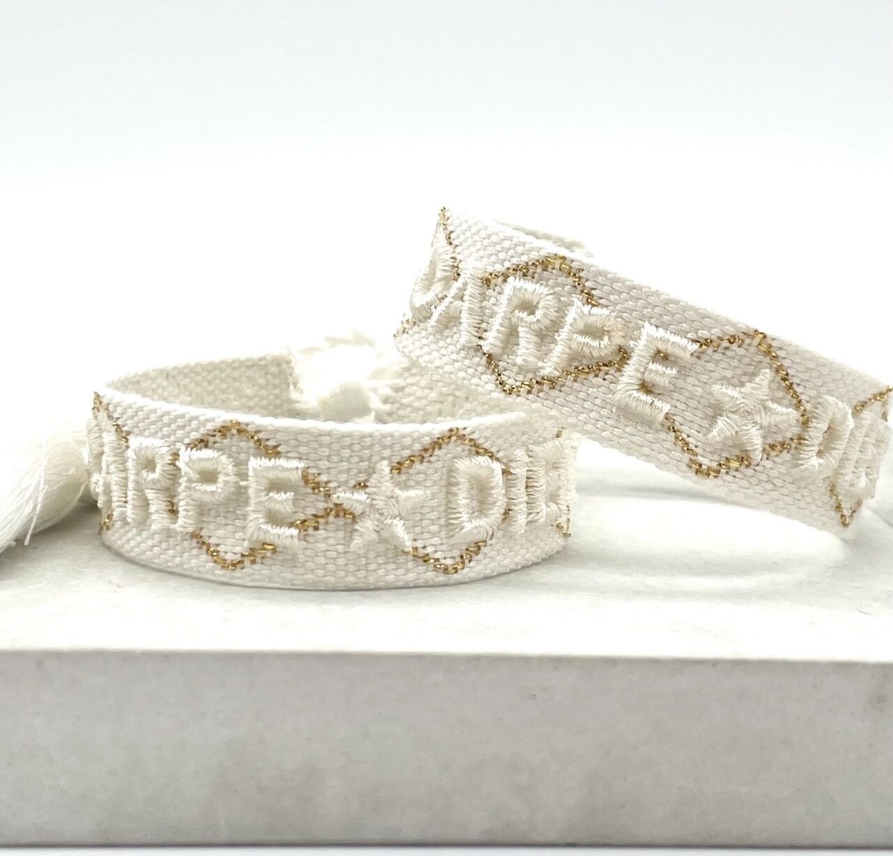 CANVAS Armband  "Carpe diem"