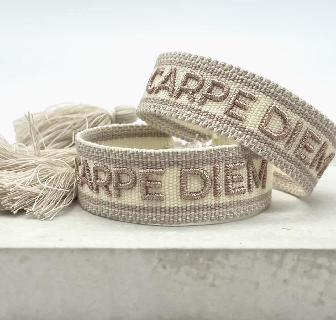 CANVAS Armband  "Carpe diem"