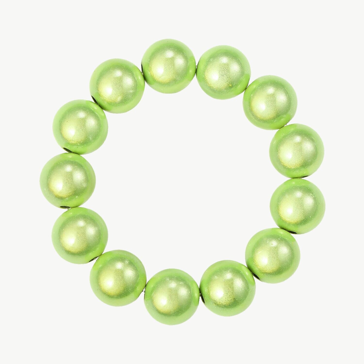 Traumperlen Armband in wiesengrün Big