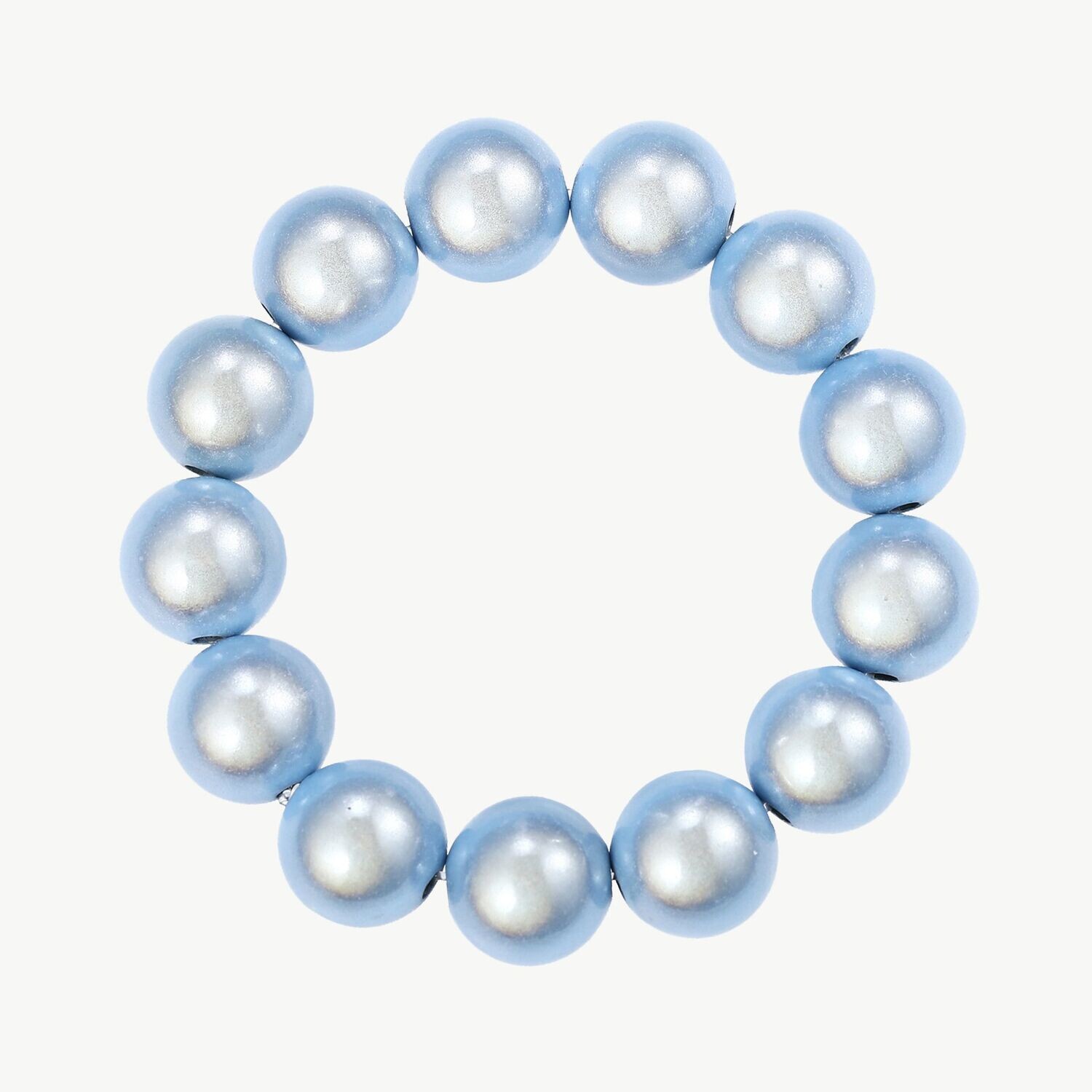 Traumperlen Armband in helles meerblau Big