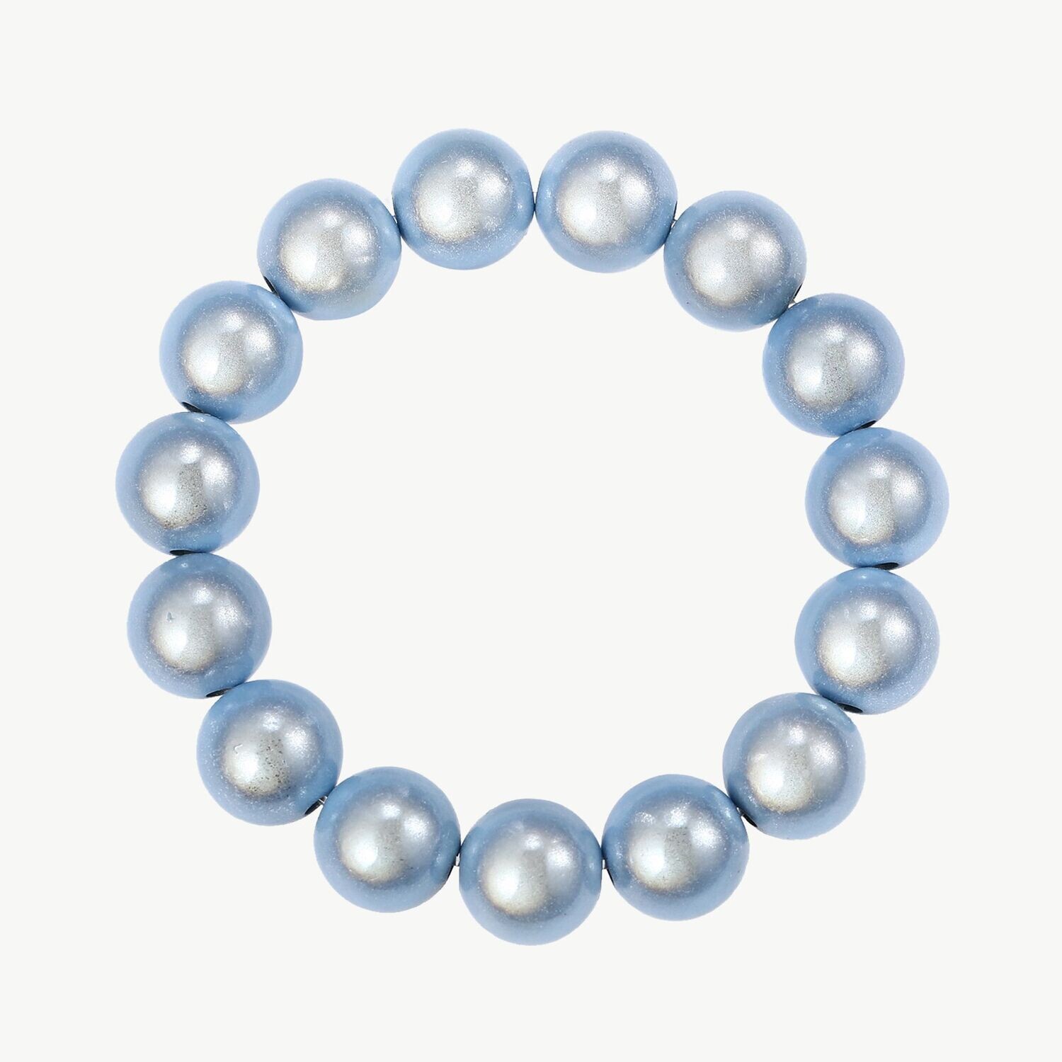 Traumperlen Armband in helles meerblau medium