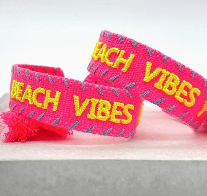 CANVAS Armband "BEACH VIBES"
