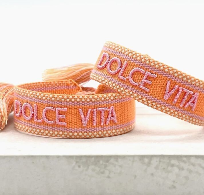 CANVAS Armband  "Dolce Vita"