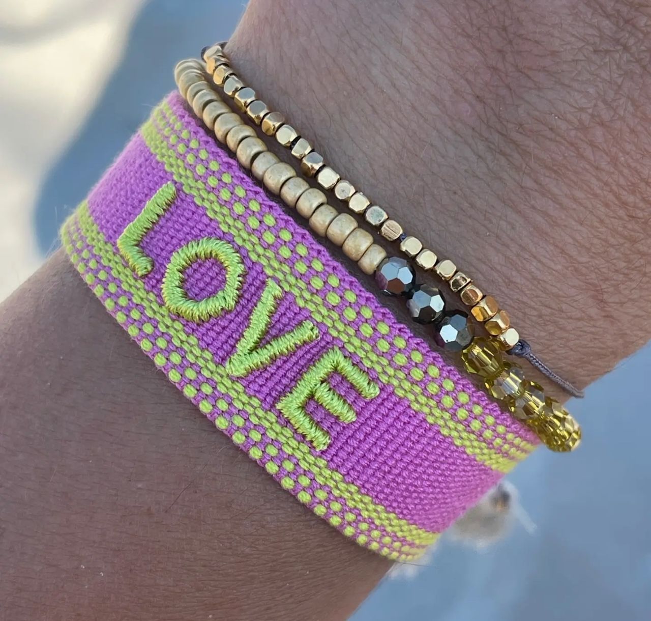 CANVAS Armband "Love"