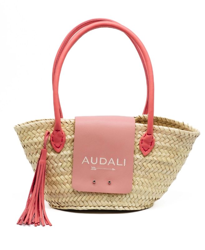 Korbtasche Essentials rosa