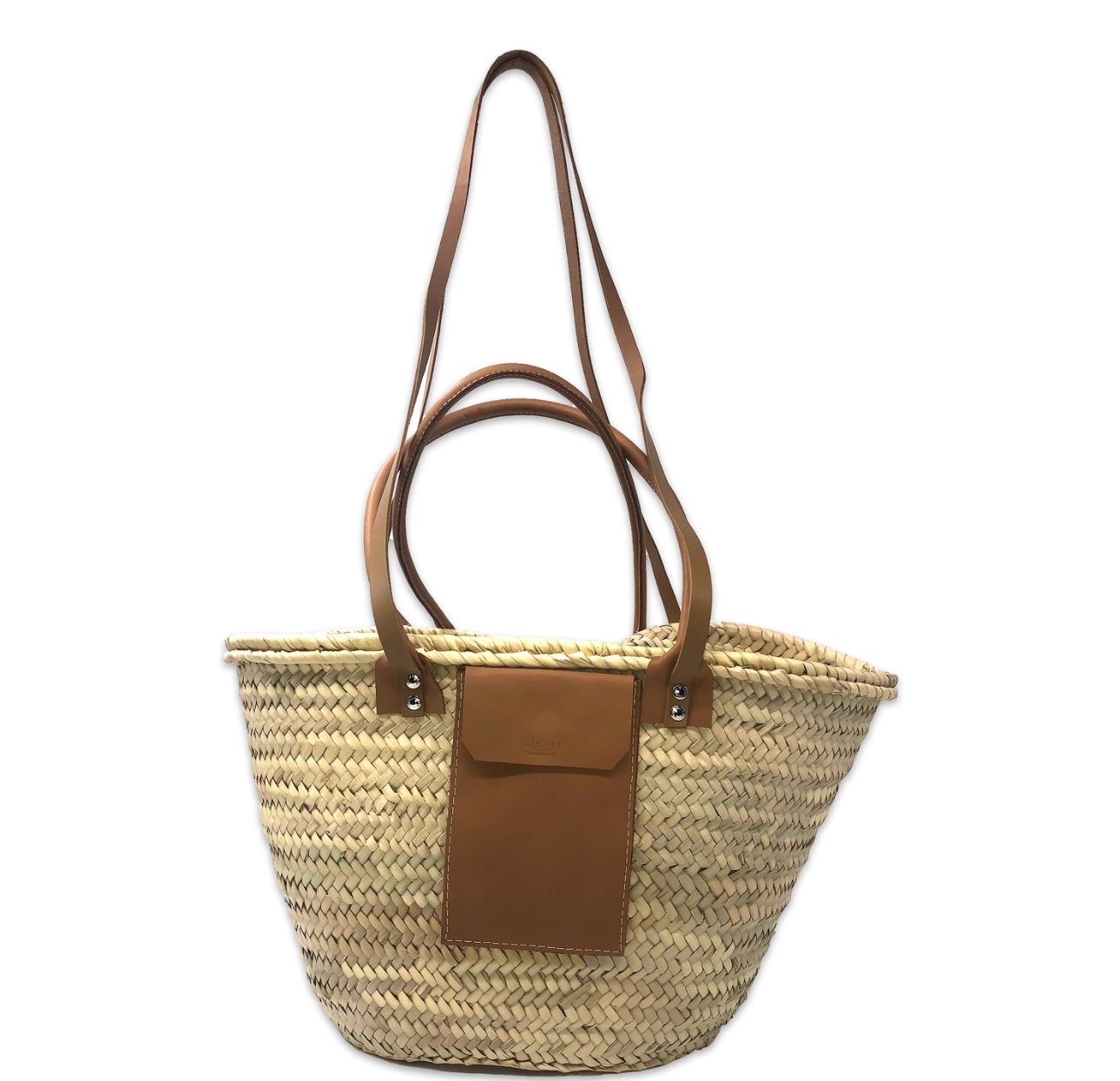Strandtasche verschließbar mit Ledertasche