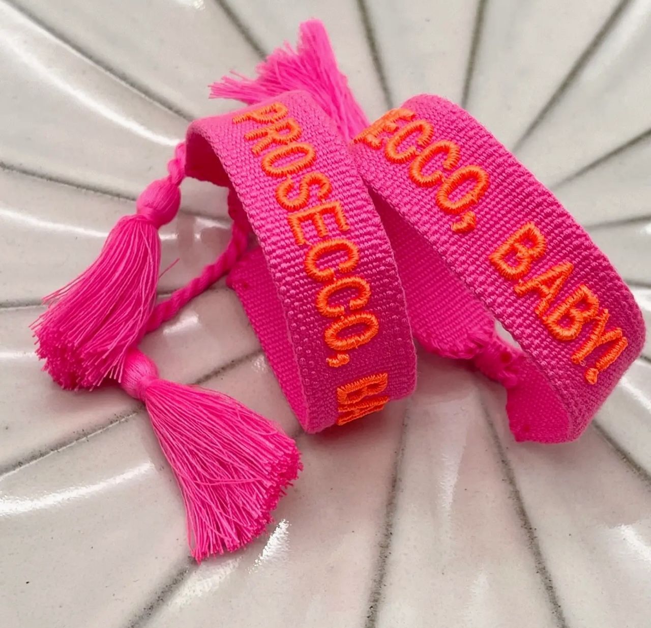 CANVAS Armband "Proesecco, Baby"