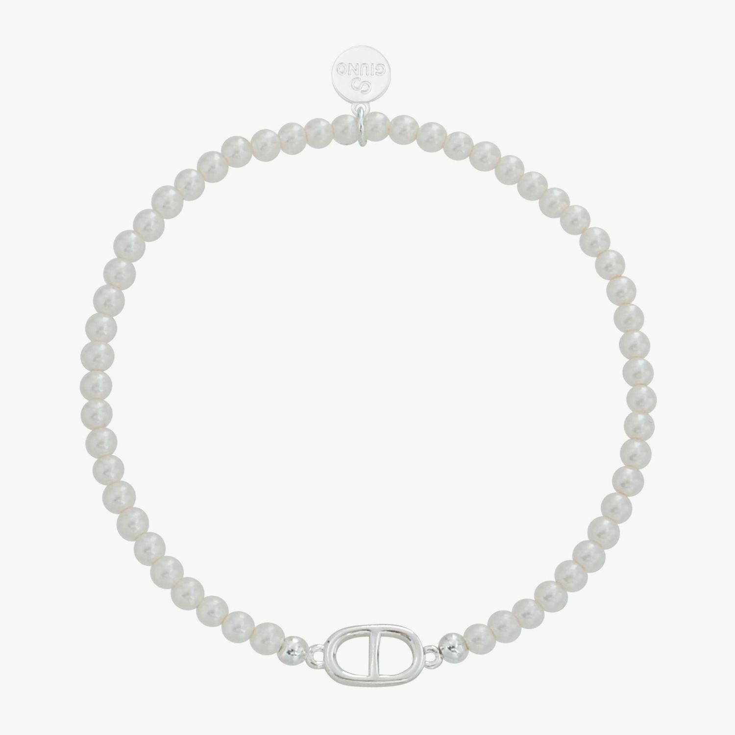 Elastisches Perlenarmband aus Edelstahl