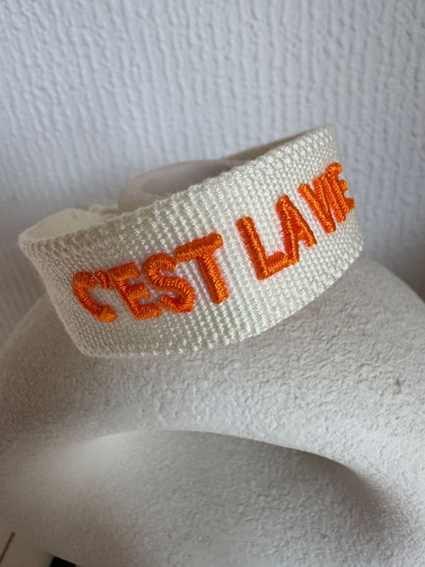 CANVAS Armband "Ce´st la vie"