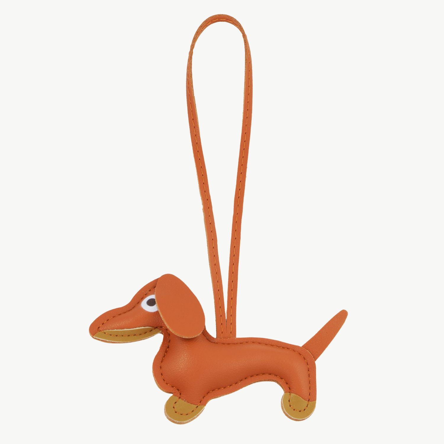 Schlüsselanhänger Dackel orange