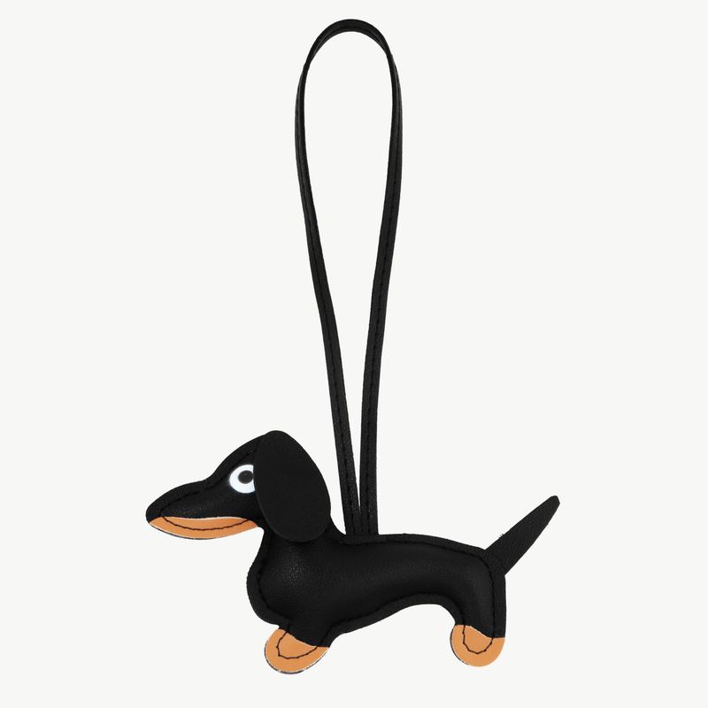 Schlüsselanhänger Dackel schwarz