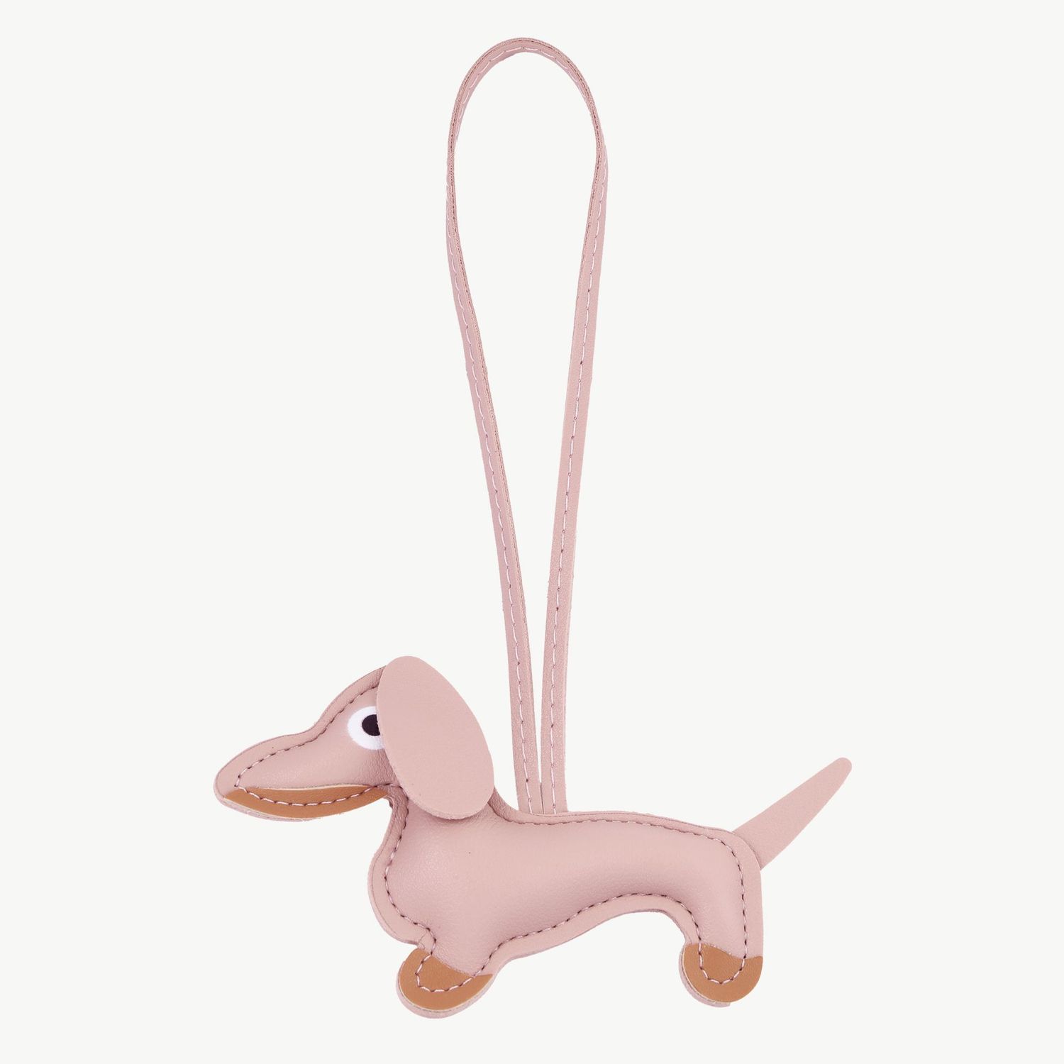 Schlüsselanhänger Dackel rosa