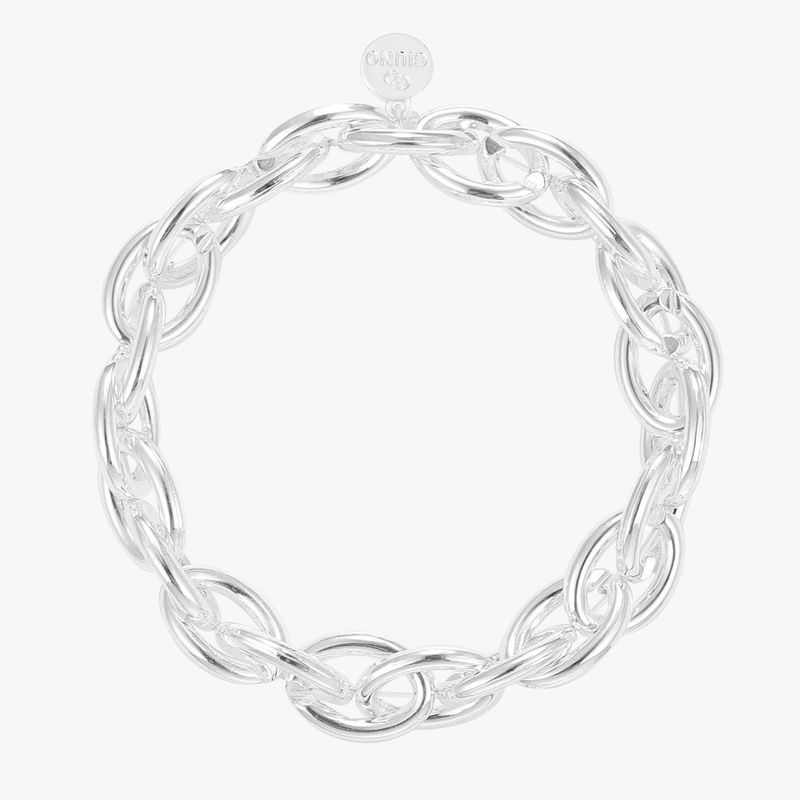 Elastisches Armband aus Acryl silber
