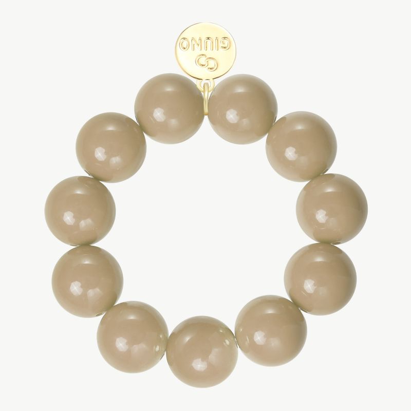 Elastisches Armband aus Acryl beige
