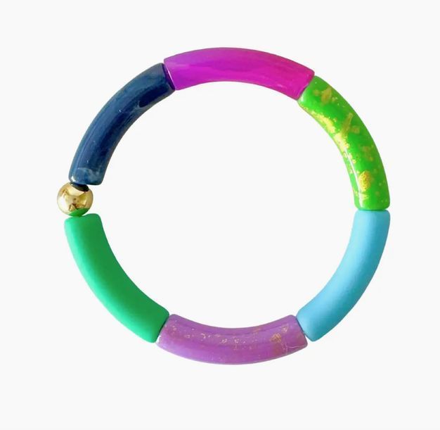 Armband Tubos pink/grün