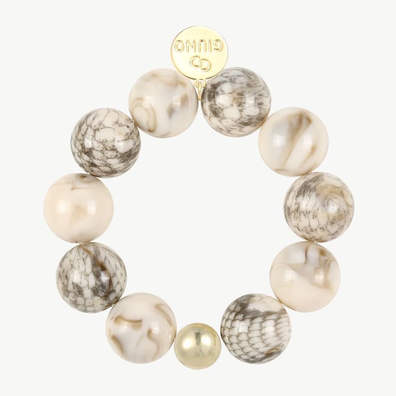 Elastisches Acrylarmband beige Elastisches Acrylarmband beige