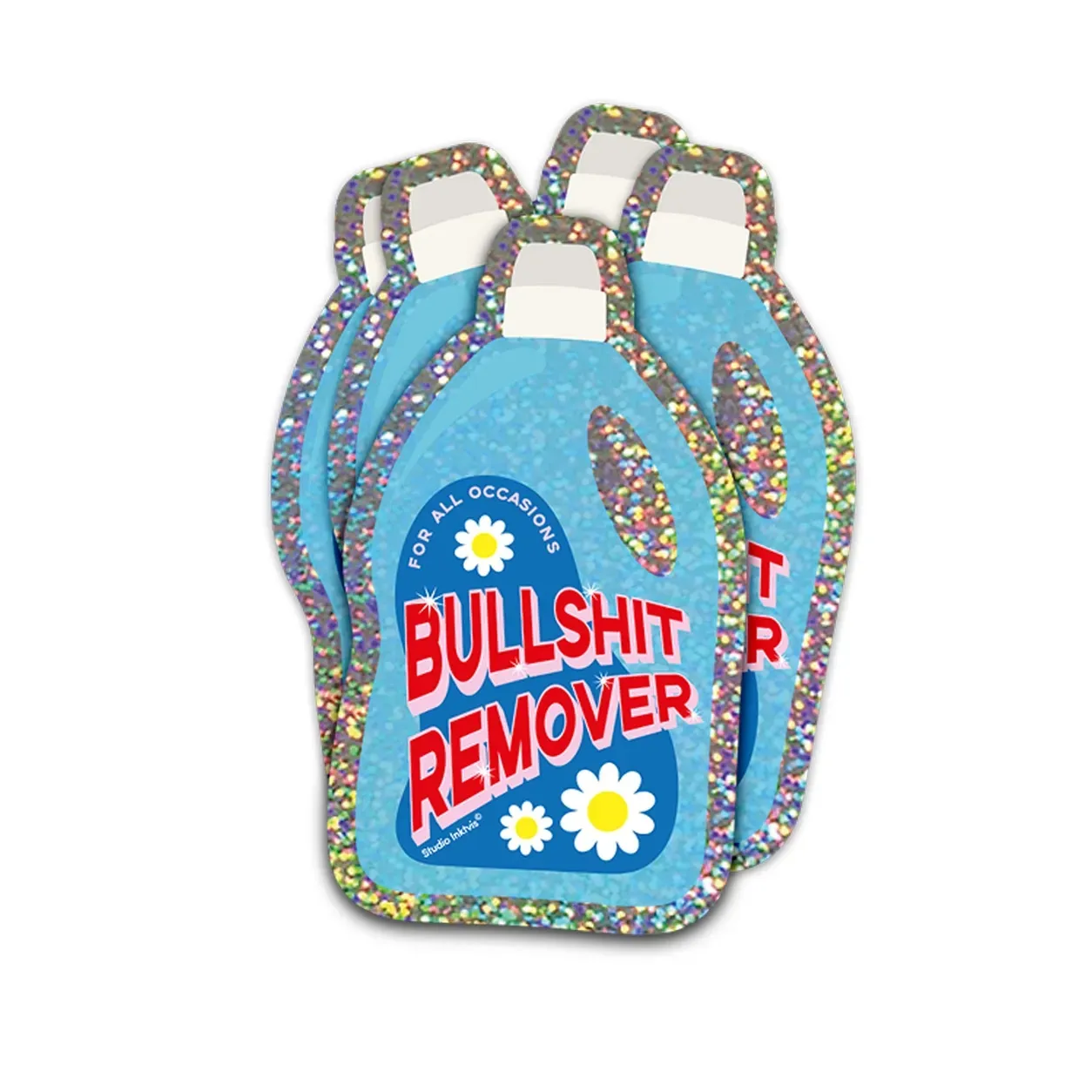 Sticker Sticker "Bullshit Remover" Glitzer