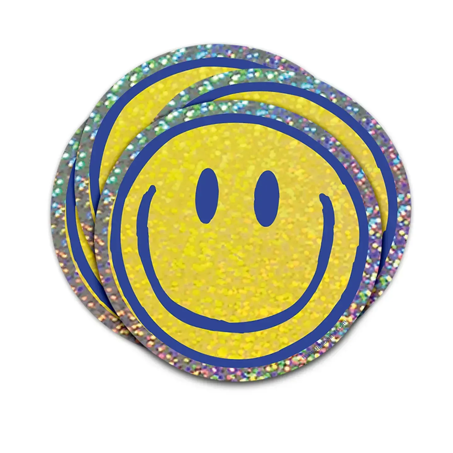 Sticker "Smiley" Glitzer