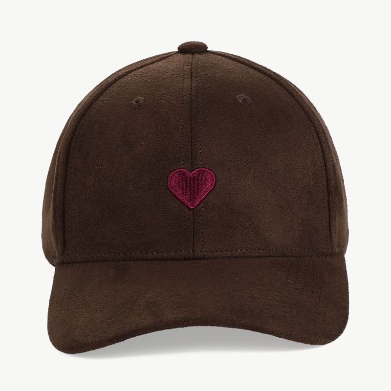 Cap "Herz" dunkelbraun