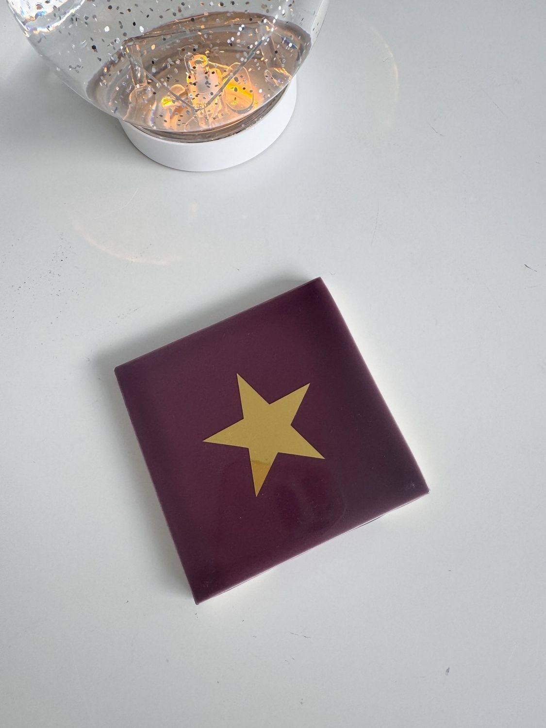 Dekokachel - "Stern" - gold