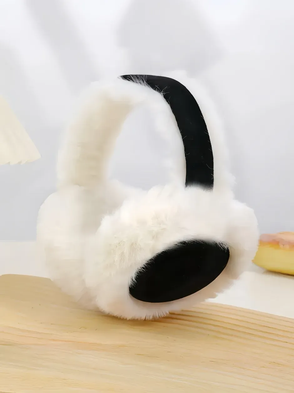 Ohrschützer aus Kunstfell / schwarz Ohrschützer aus Kunstfell / schwarz