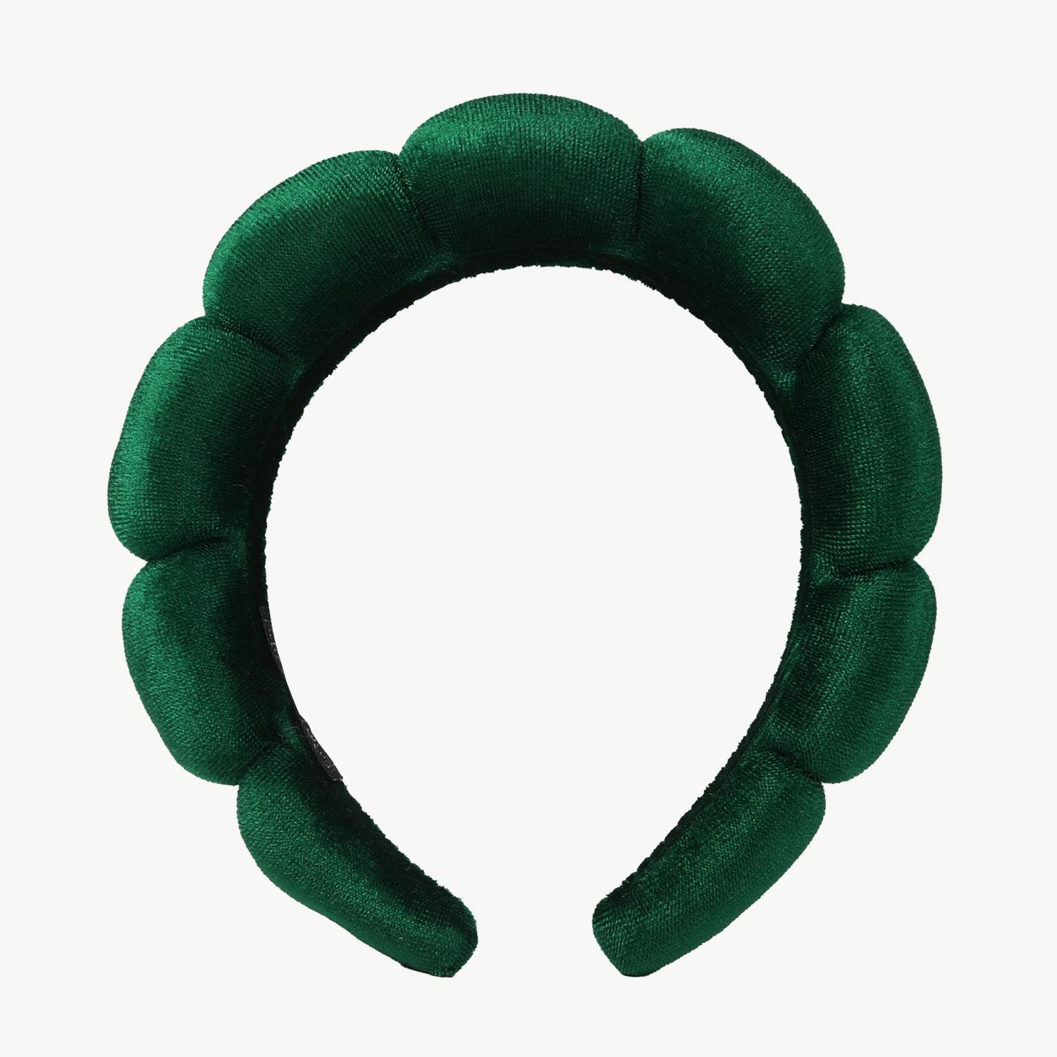 Haarreifen in Samtoptik in dunkelgrün