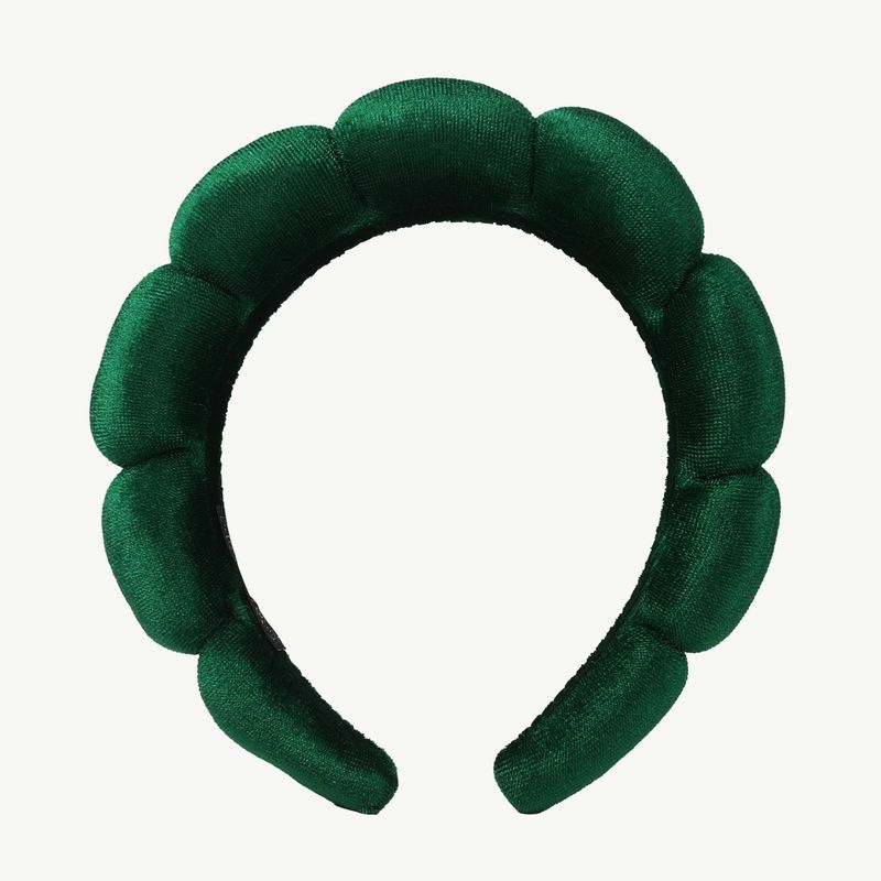 Haarreifen in Samtoptik in dunkelgrün