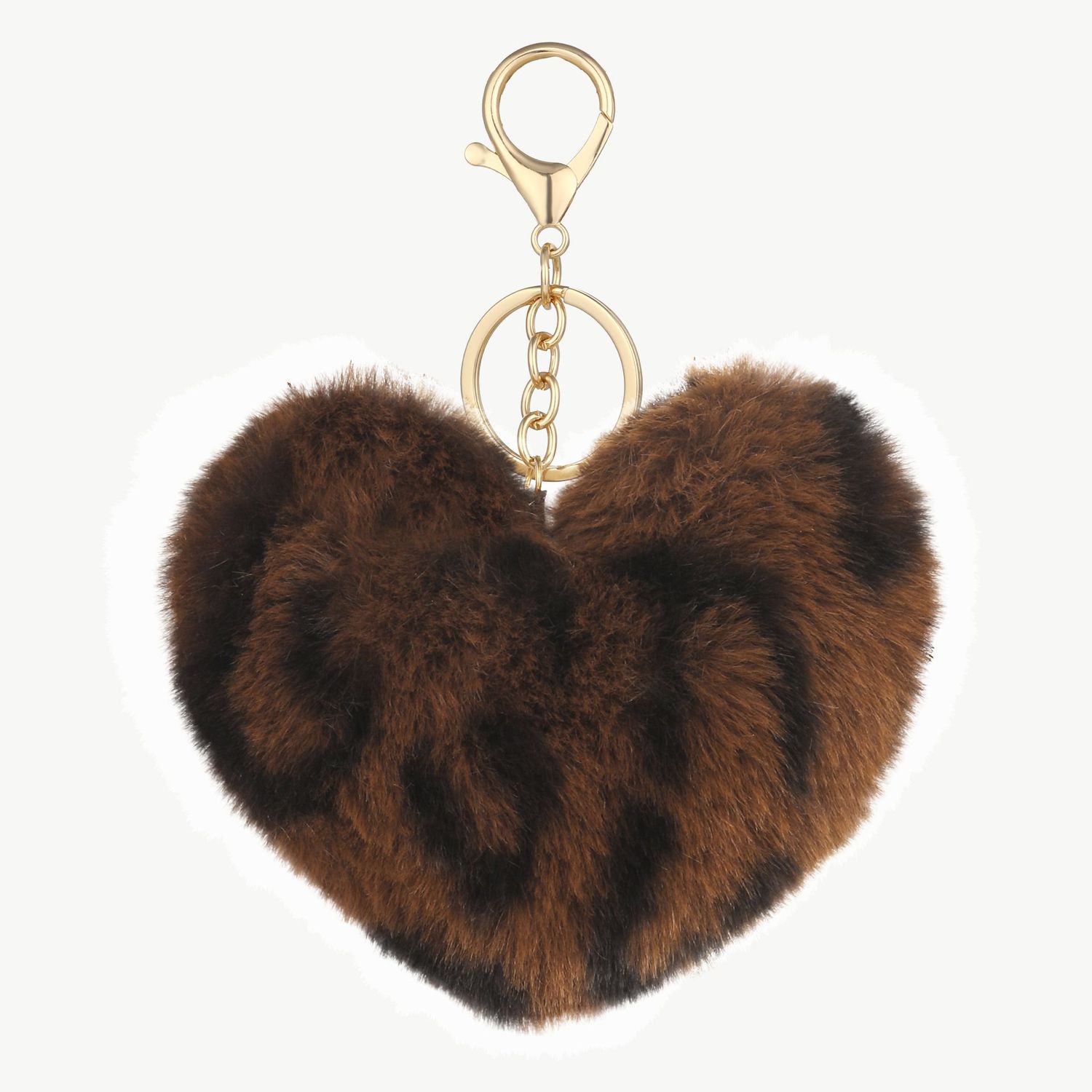 Schlüsselanhänger "Herz" Leo / braun