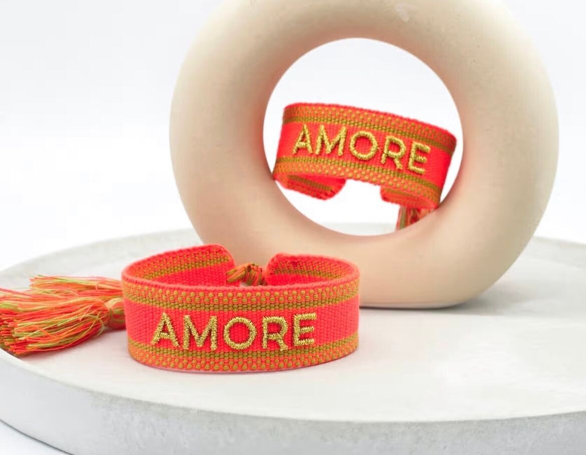 CANVAS Armband CANVAS Armband "AMORE" orange