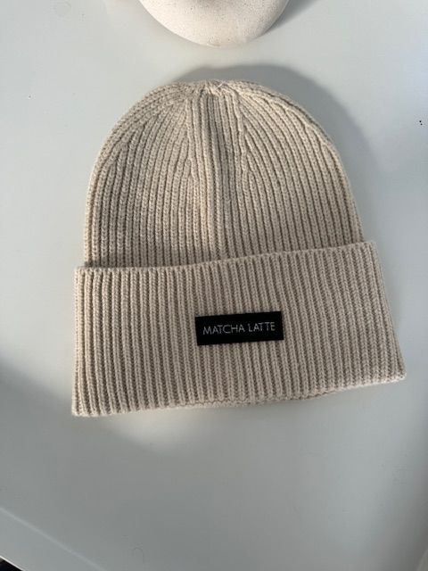 Beanie "MATCHA LATTE" Grobstrick