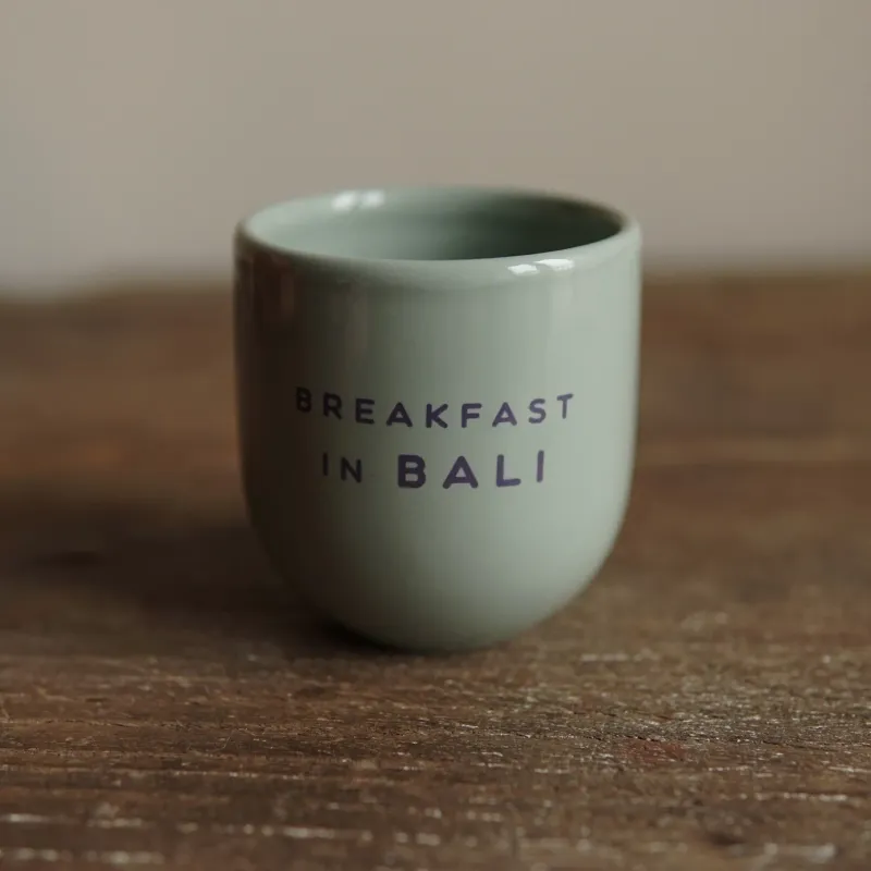 Tasse Frühstück auf Bali