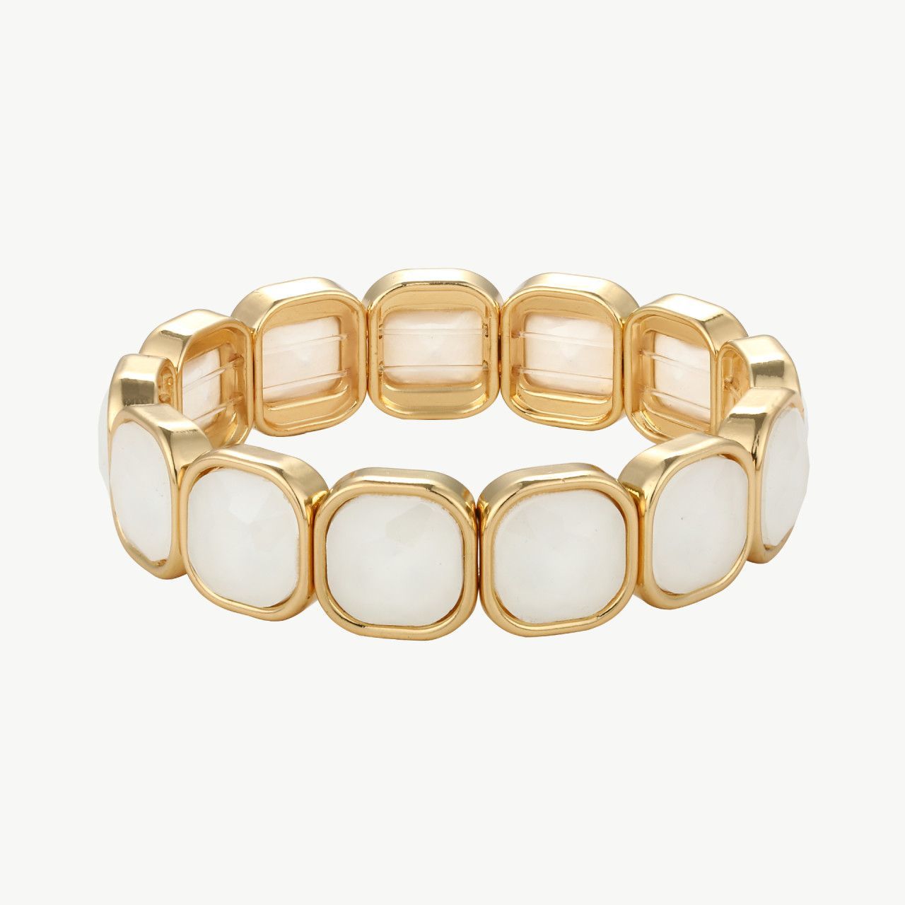 Armband aus Edelsteinlegierung weiß