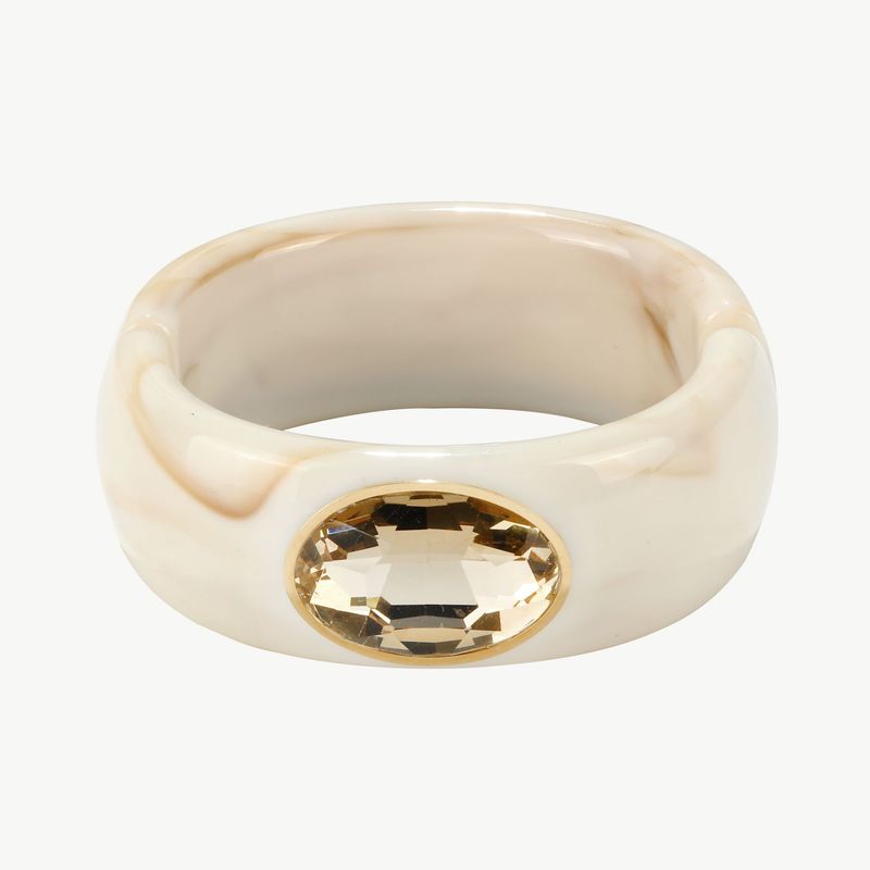 Edelstein Acrylreif beige