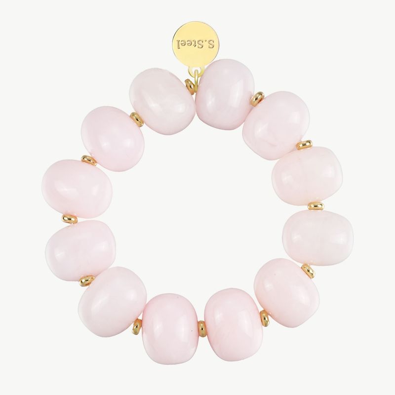 Elastisches Armband aus Acryl rosa