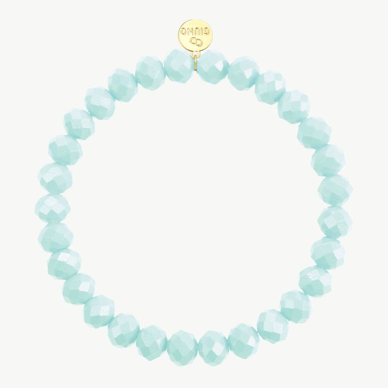 Elastisches Armband aus Acryl bonbonblau