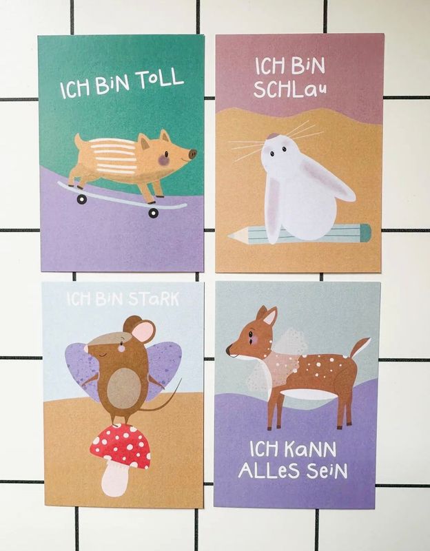 Mut-Mach Affirmationskarten