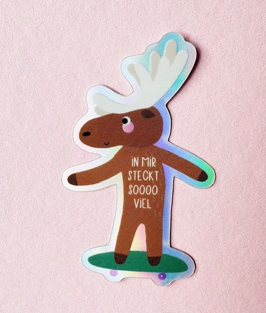 Glitzersticker "In mir steckt so viel"