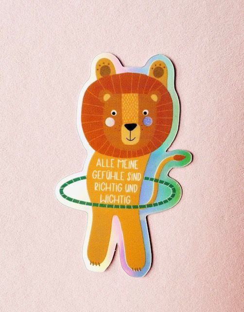 Glitzersticker Glitzersticker "Alle meine Gefühle sind richtig und wichtig"