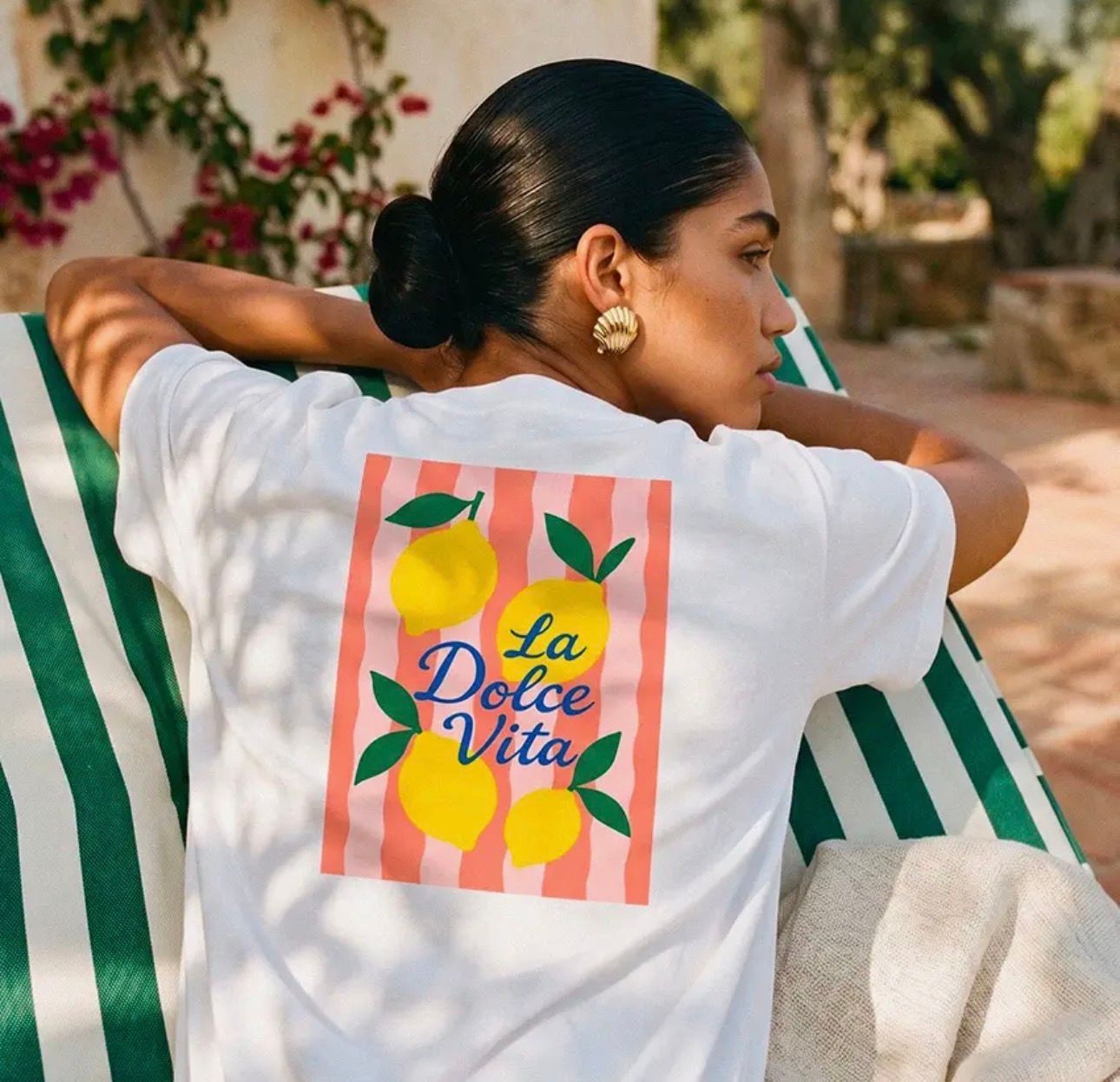 Shirt "Dolce Vita" weiß