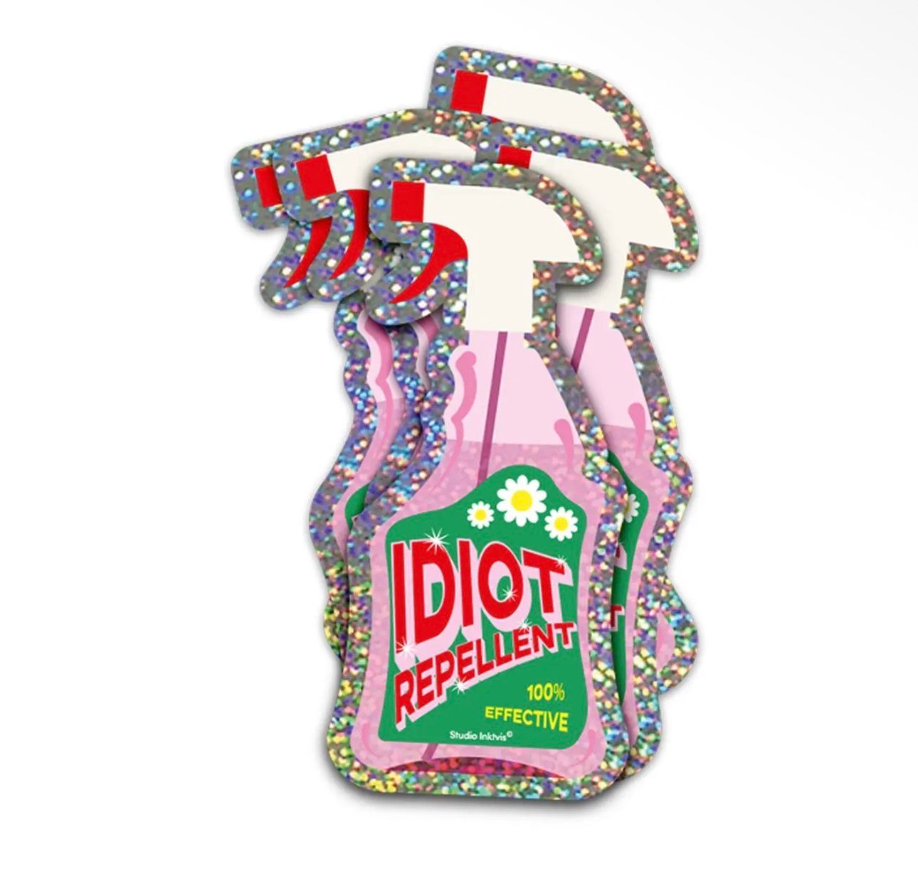 Sticker Sticker "Idiot repellent Spray"