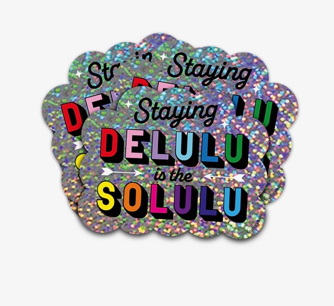 Sticker Sticker "Delulu" Glitzer