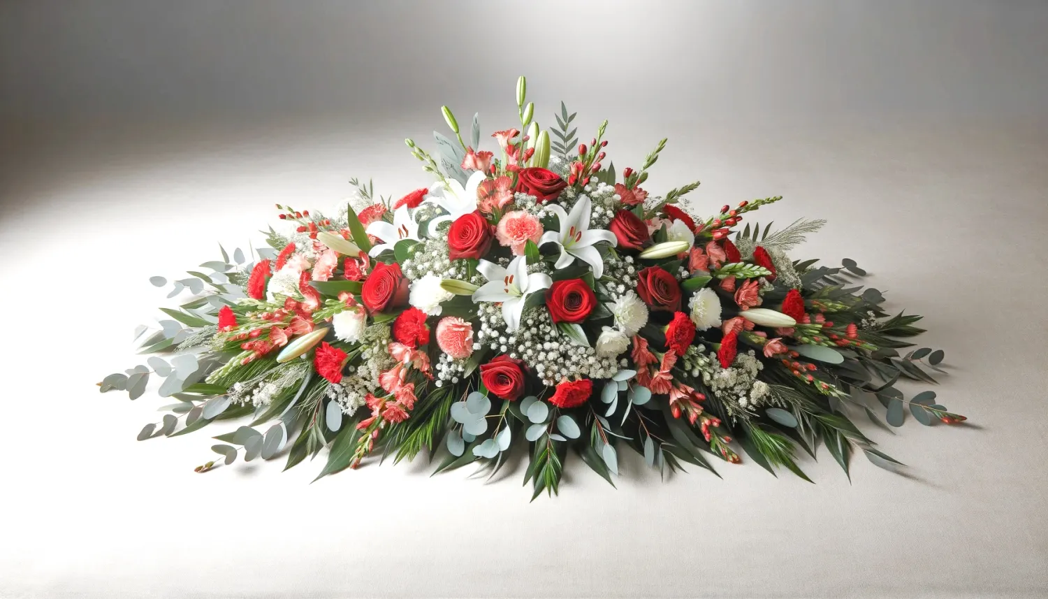 Red and white mourning racket