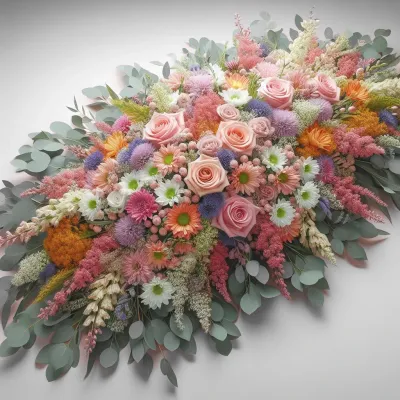 Pastel colored mourning racket