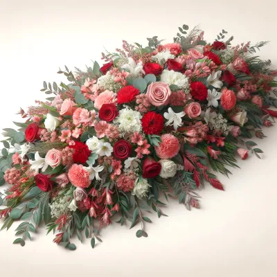 Mourning racket red white pink