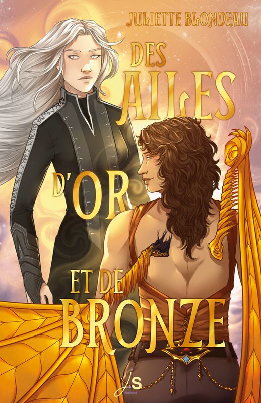 la couverture montre deux femmes en face à face l'une solaire et l'autre lunaire. La solaire a une paire d'ailes. 