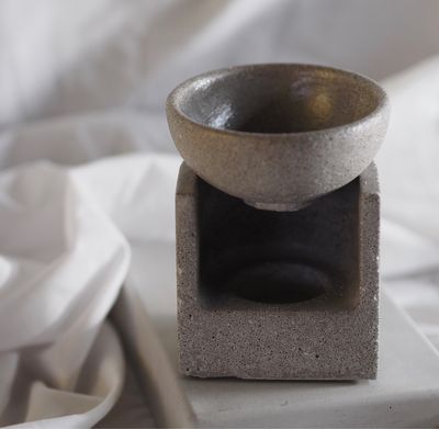 Quemador de Esencias/bombones aromáticos cemento