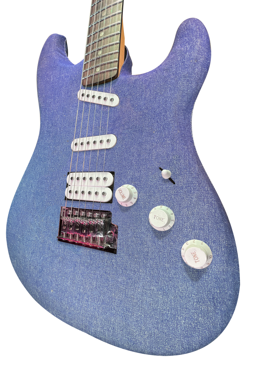 Jeans Custom ST-Style Guitar-Kutte